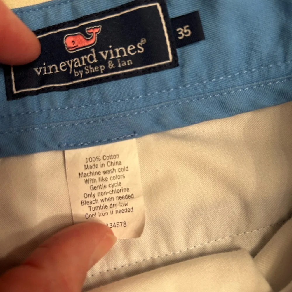 Vineyard Vines Shorts Mens‎ 35 Blue Short Logo Casual Golf Golfing Preppy